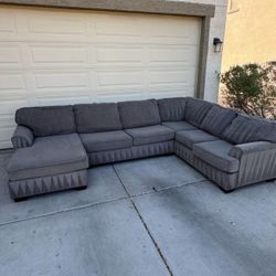 Modern Grey Sectional 