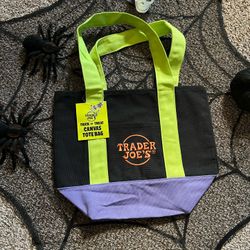 Trader Joe’s Halloween Mini Tote Bag  Canvas 