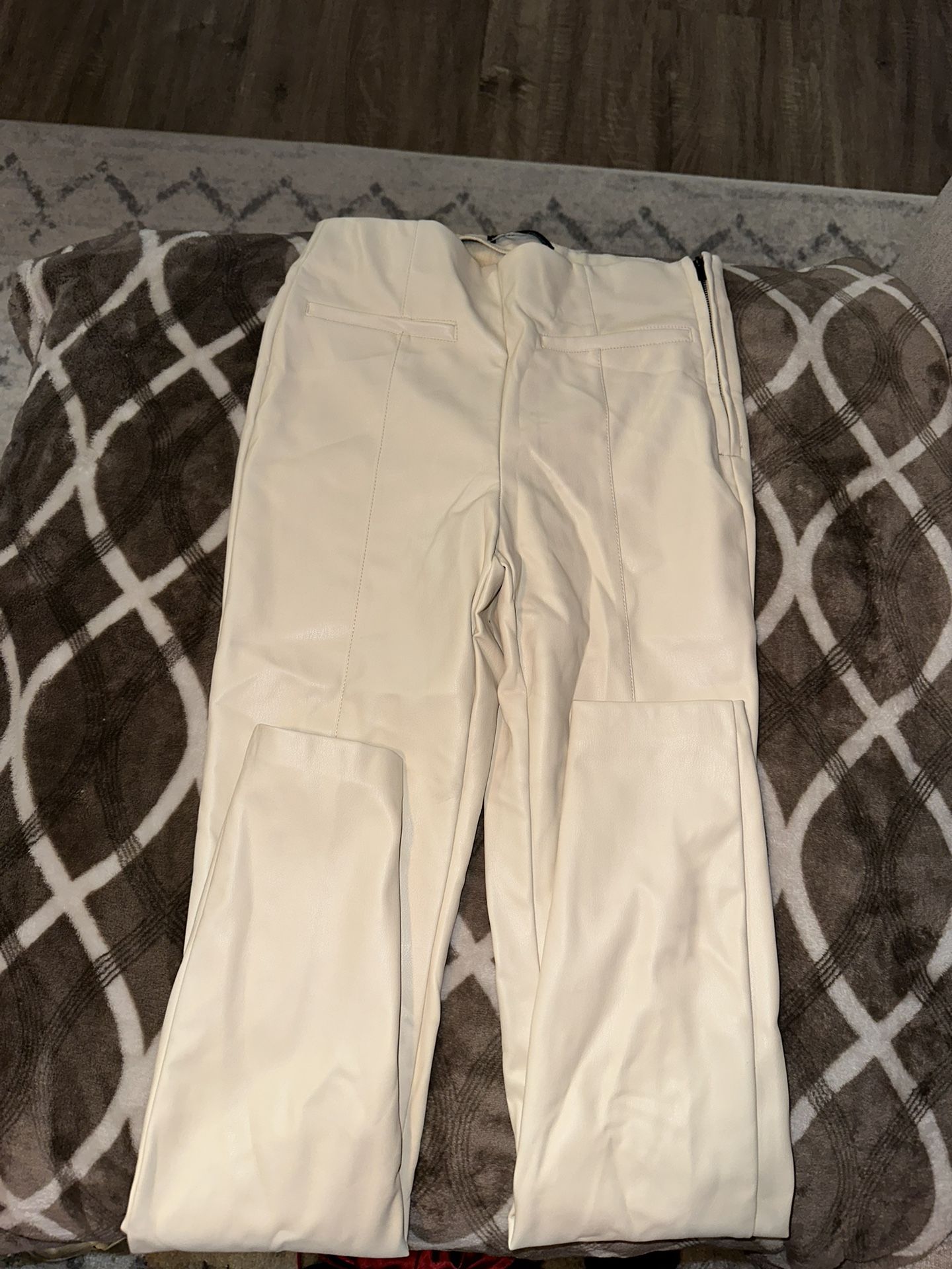 Zara Leather Pants Women Size XS