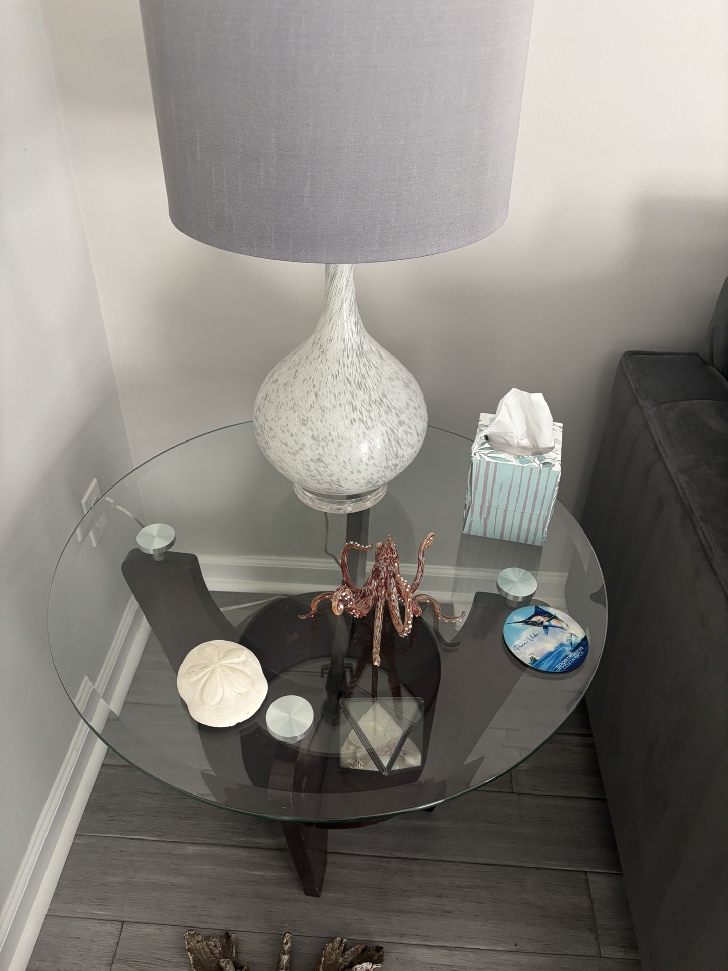3 Piece glass Table