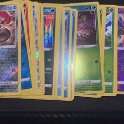 35-40 Holo And Reverse Holo Pokemon Cards 