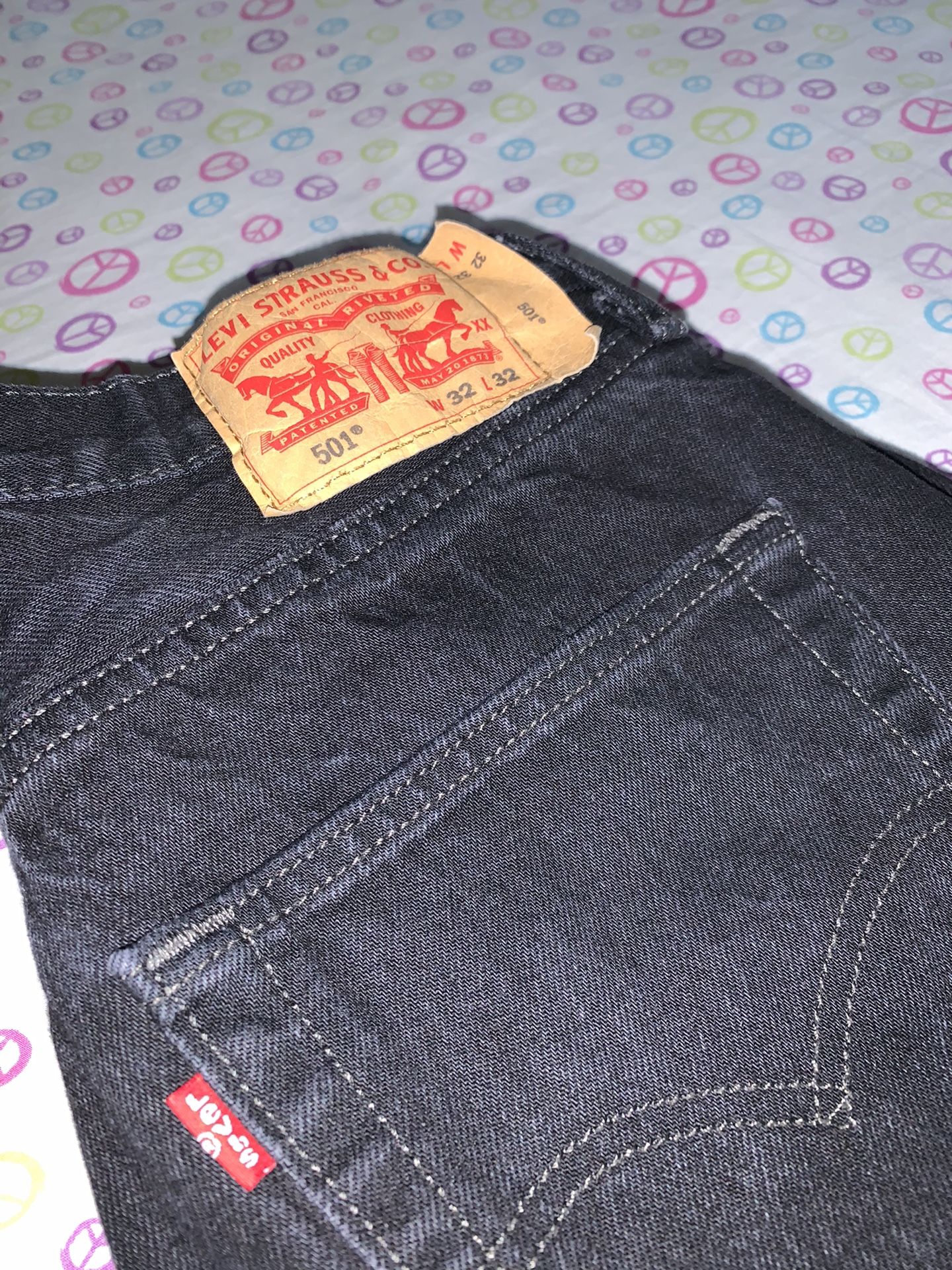 Levi Black Denim Jeans