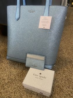 Kate Spade Glitter Tote & Cardholder