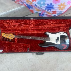 Fender Precision Bass Guitar With Case 