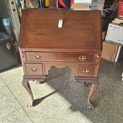 ANTIQUE DROP FRONT SECRETARY