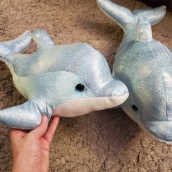 Dolphin plushies