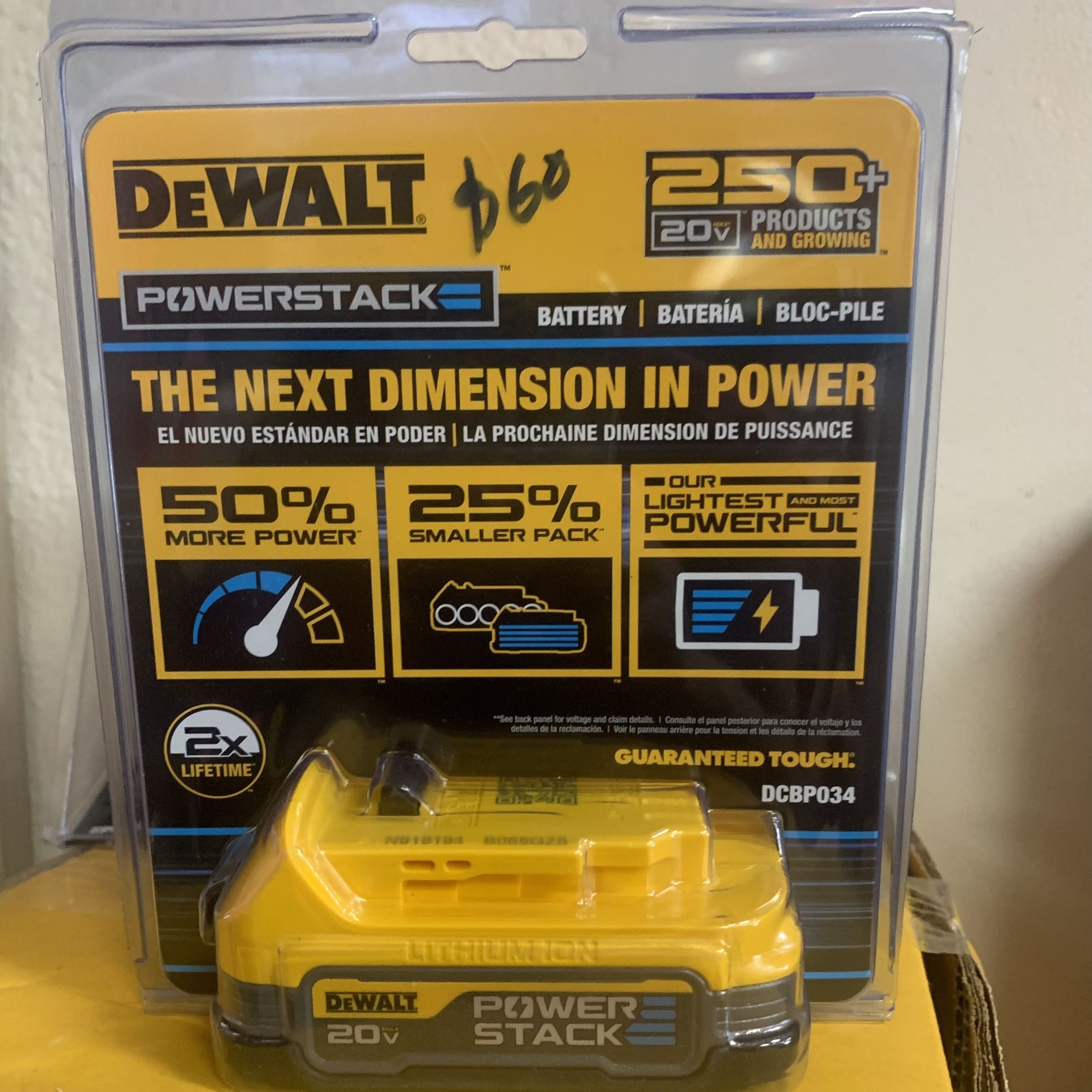 Dewalt New Battery Power Stack 