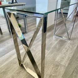 3 Glass Top Tables 