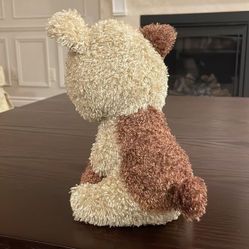 Russ Berrie Bear Yellow Teddy Bear Scorpio Horoscope Bear 10.5” long Good Used… 