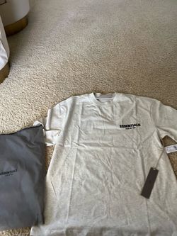 Essentials T-shirt light oatmeal size small
