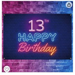 Neon Glow Party Banner