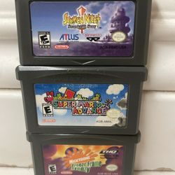 Summon Night Swordcraft Story, Super Mario Advance, Nicktoons Gameboy Advance Bundle 
