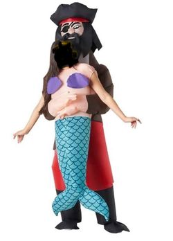 Adult Inflatable Pirate & Mermaid Costume