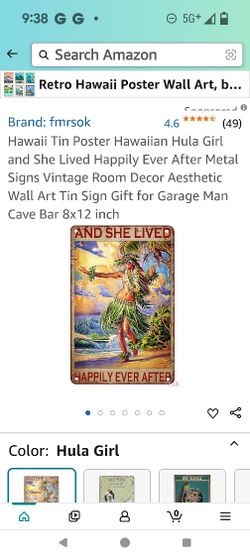 Hawaiian Metal Plaque