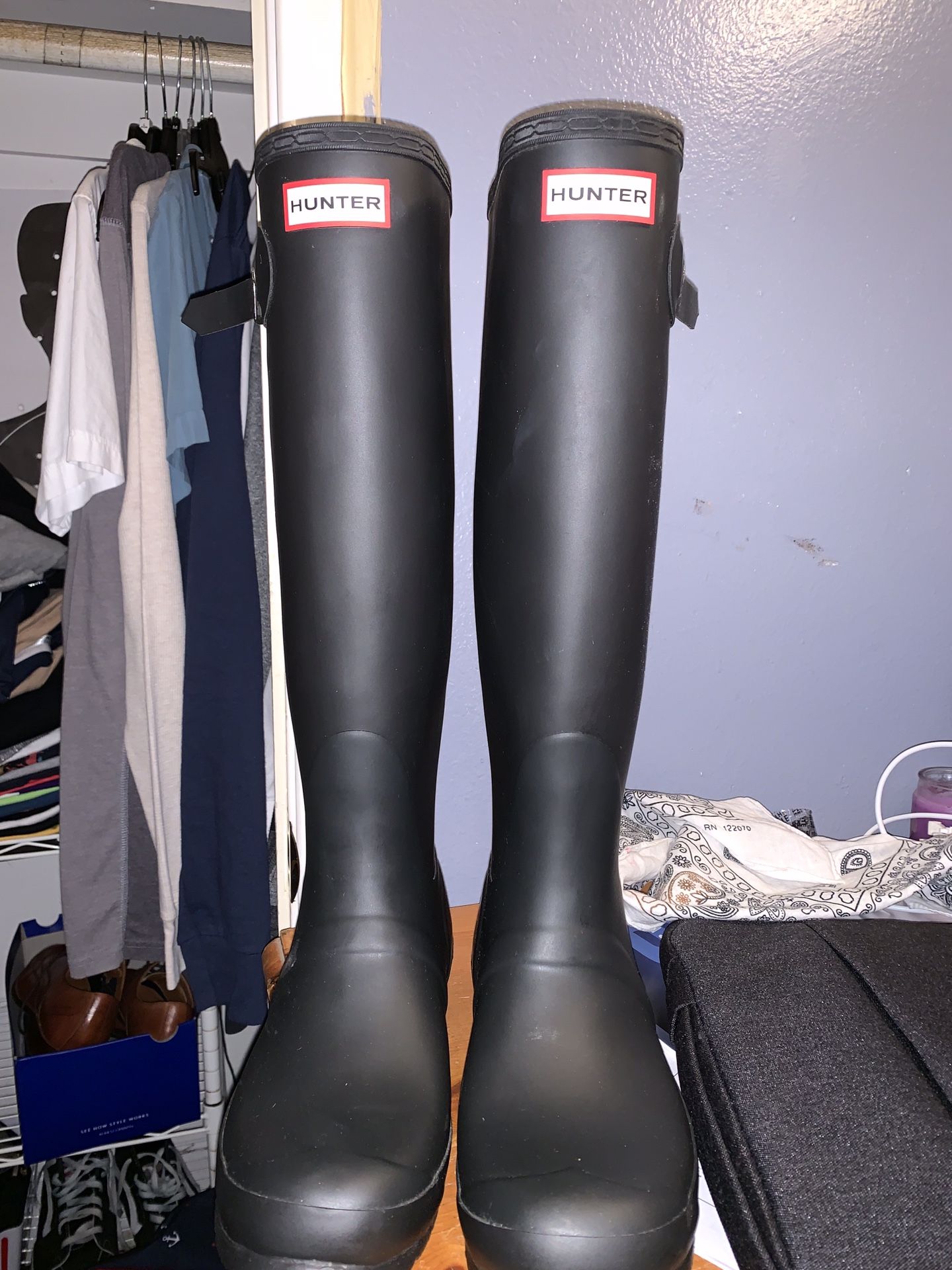 Hunter Black Rain Boots