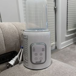 Bottle Warmer, GROWNSY 8-in-1 Fast Baby Milk Warmer with Timer for Breastmilk or Formula, Accurate Temperature Control, with Defrost, Sterili-zing, Ke