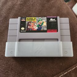 Mario is missing. For the super nintendo