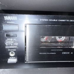 Yamaha Amplifier And Tape Player 