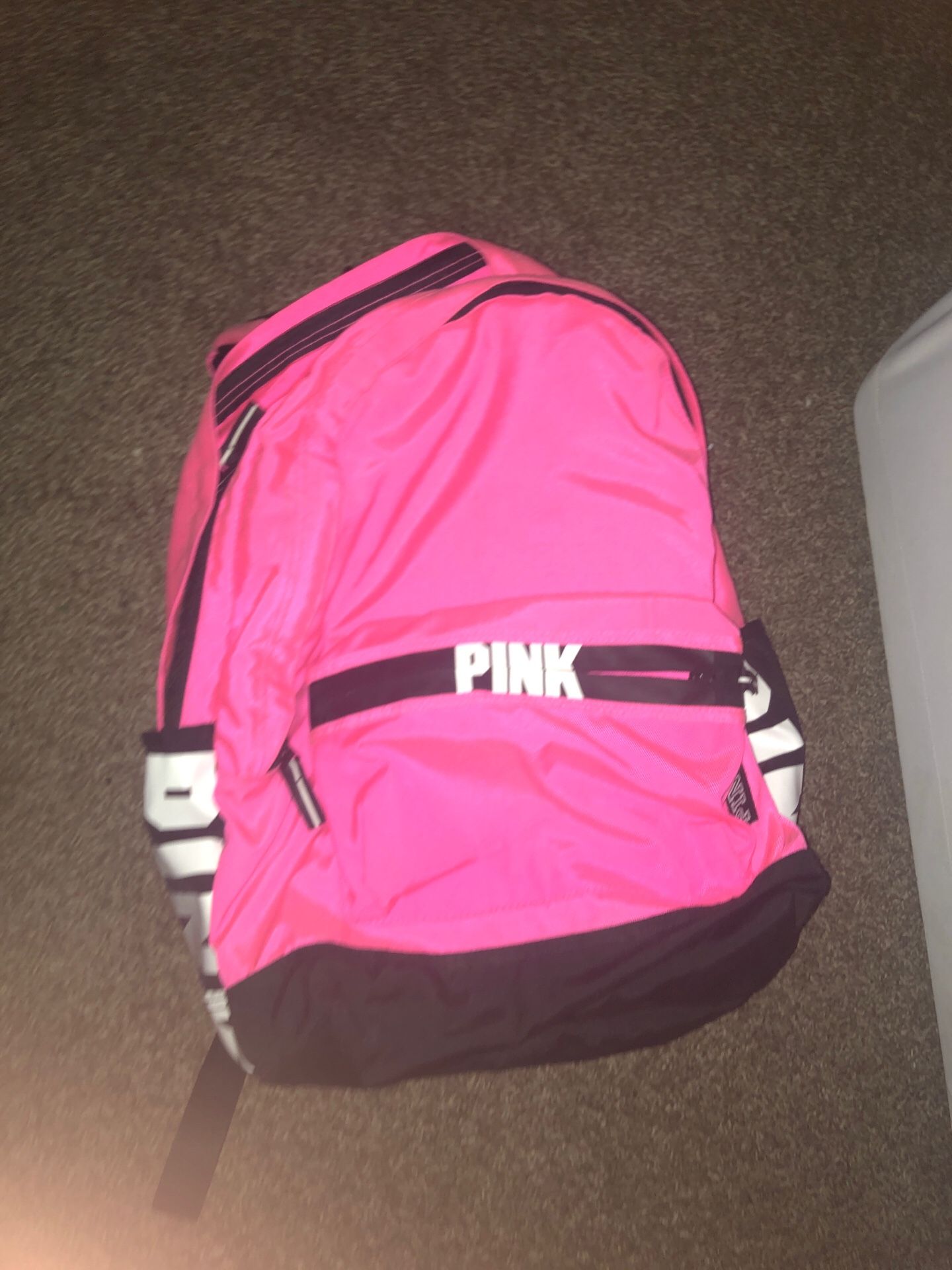 Pink backpack