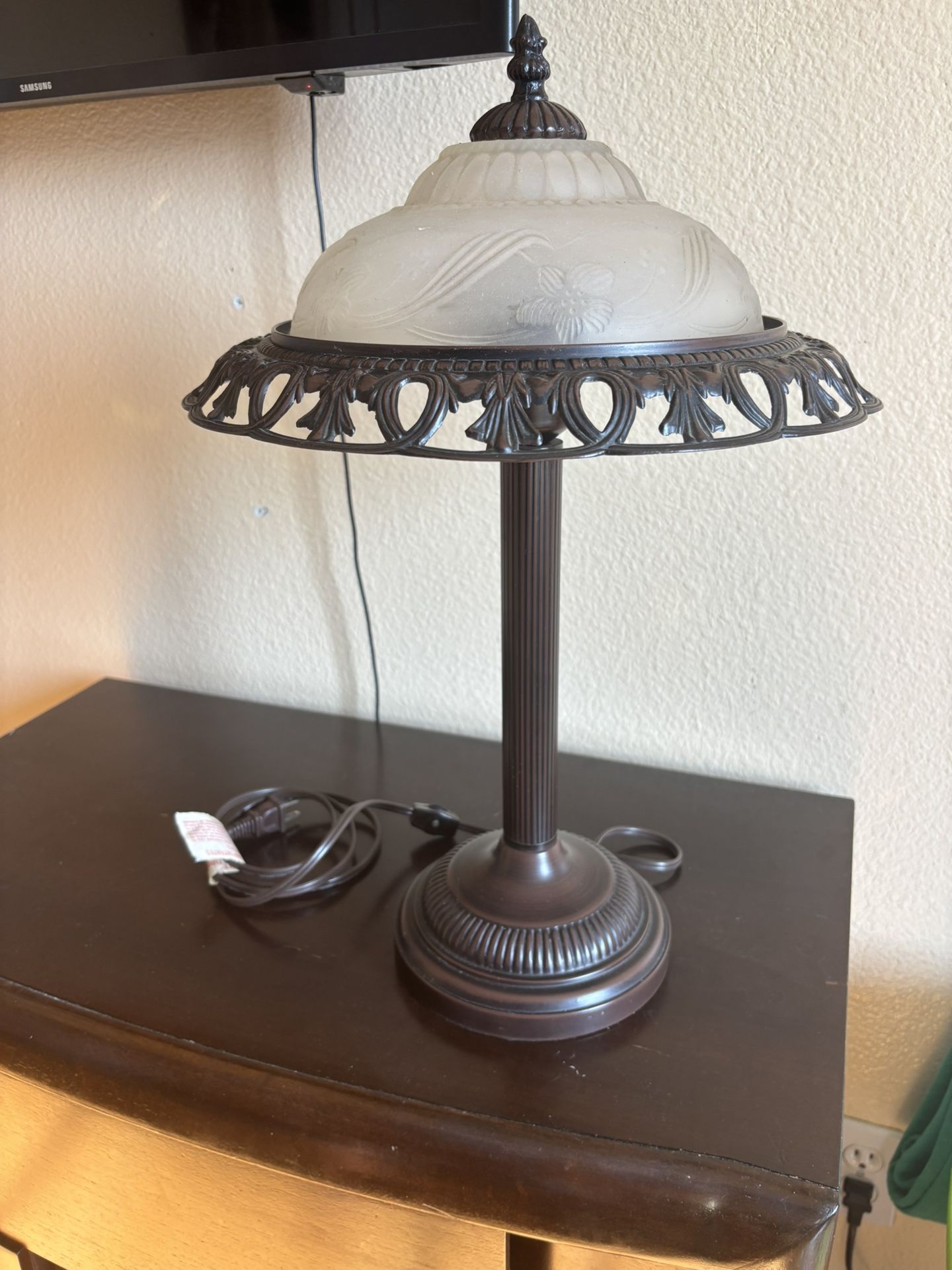 Vintage Antique Bronze Lamp