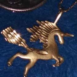 14k Set .chain.  Pendant