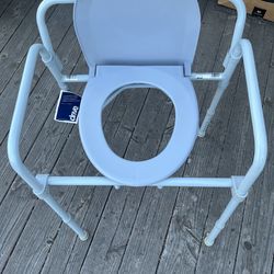 Drive Medical Steel Folding Bedside Commode