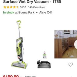 BISSELL CROSSWAVE ALL IN ONE MULTI SURFACE WET DRY VACUUM CLEANER