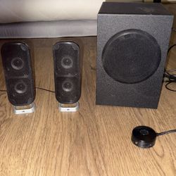 Cyber Acoustics Speakers + Subwoofer Set