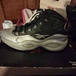 RBX ALLEN IVERSON BLACK AND GRAY ONLY WORN 2X