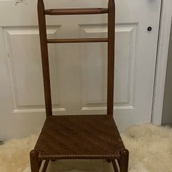 Splint Seat MCM Mid century modern Butler Valet Gentleman Suit Chair