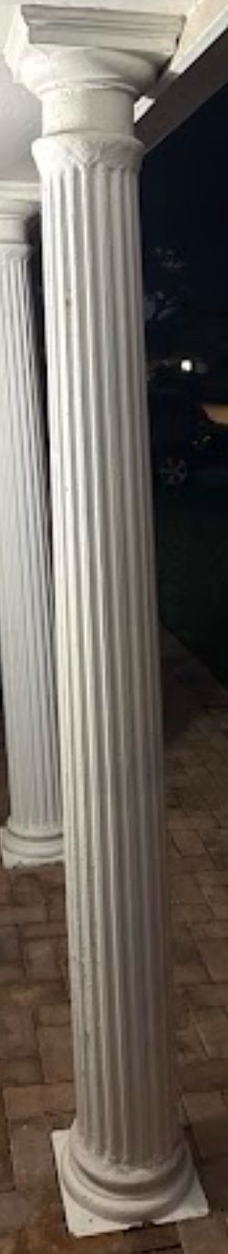 Roman style concrete columns