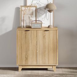 Sideboard Buffet Cabinet with Storage, 31.5 in Modern Sideboard with 2 Doors