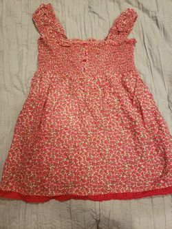 Faded Glory L 10/12 Pink Floral Top