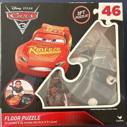 Disney Pixar Cars floor puzzle 24 inches x36 inches 46-pieces (Brand New)
