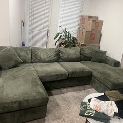 Green Sectional Couch Free!