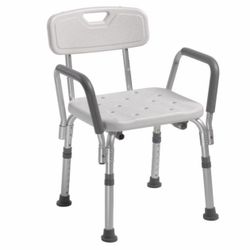 Medical Shower Chair with Back and Arms, 350 lb Capacity, Drive