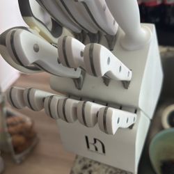 KnifeSaga 15-pc Japanese Kitchen Knife Block Set, Razor Sharp, Professional