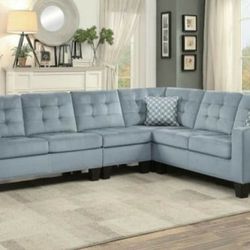 Lantana Gray Reversible Sectional Sofa

