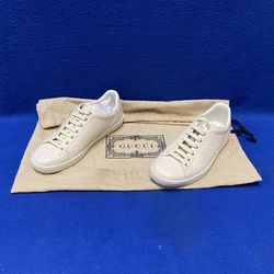 Gucci Ace GG Embossed Women’s Sneakers Size 37 1/2 (USA 7.5) 11052731