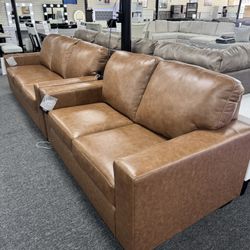 Leather Sofa & Loveseat. 🚚WE DELIVER🚚