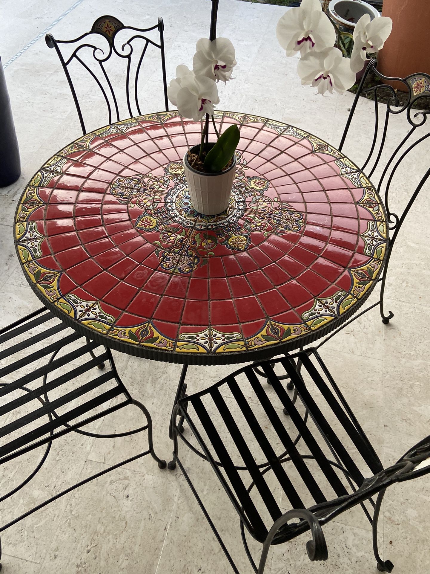 PATIOS SET SOLID IRON