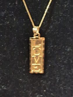 Cadena y dije 14k gold buen  estado 2.1g