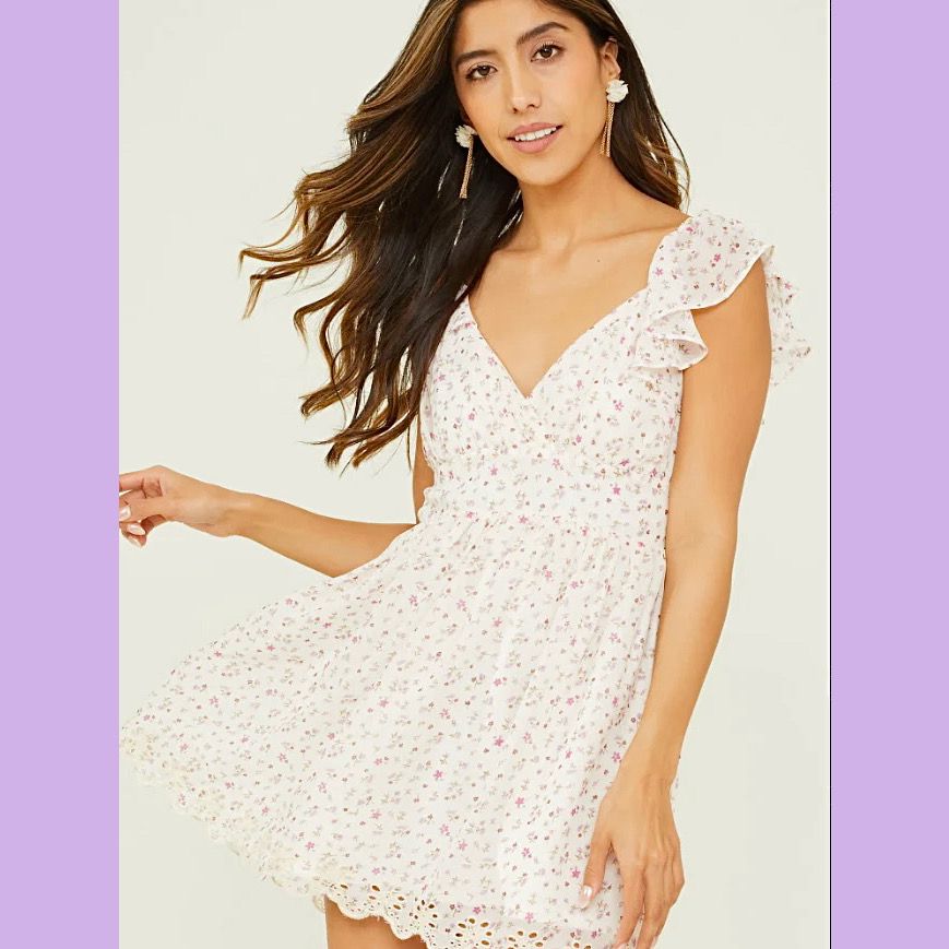 NWT Altard State White Floral Print Dress