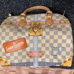 Limited: Louis Vuitton Damier “Trunk Collection” Speedy 30 With Shoulder Strap