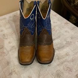 Ranger’s Wenster Boots Genuine Leather Brown Color Size 1.5Y For Kids