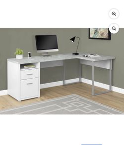 80”L Reversible L Shaped Computer Desk w/o Privacy Panels