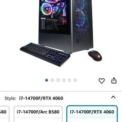 CyberPowerPC - Gamer Xtreme Gaming Desktop - Intel Core i7-14700F - 16GB Memory - RTX 4060ti 8GB