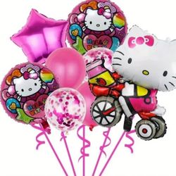 Happy Birthday Hello Kitty Set Of 8 Ballon's / Brand New Check My Page For More Styles#7