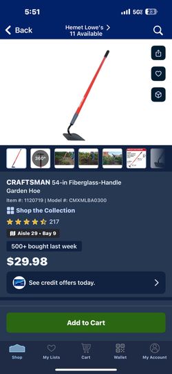 Craftsman - Garden Hoe