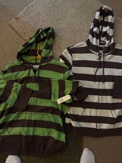 Two zip up tops xl